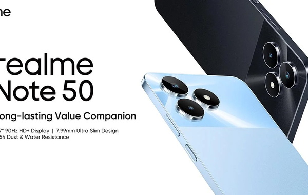 Realme Note 50: Điện thoại giá rẻ màn hình lớn, pin khủng sắp ra mắt