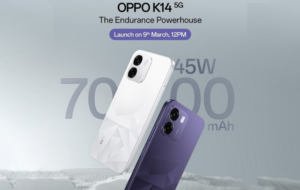 OPPO K14 ra mắt với pin 7000 mAh và khả năng chống nước ấn tượng