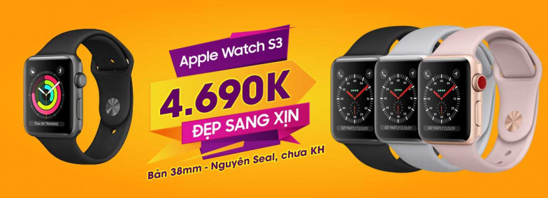 Apple Watch S3 mới chưa KH