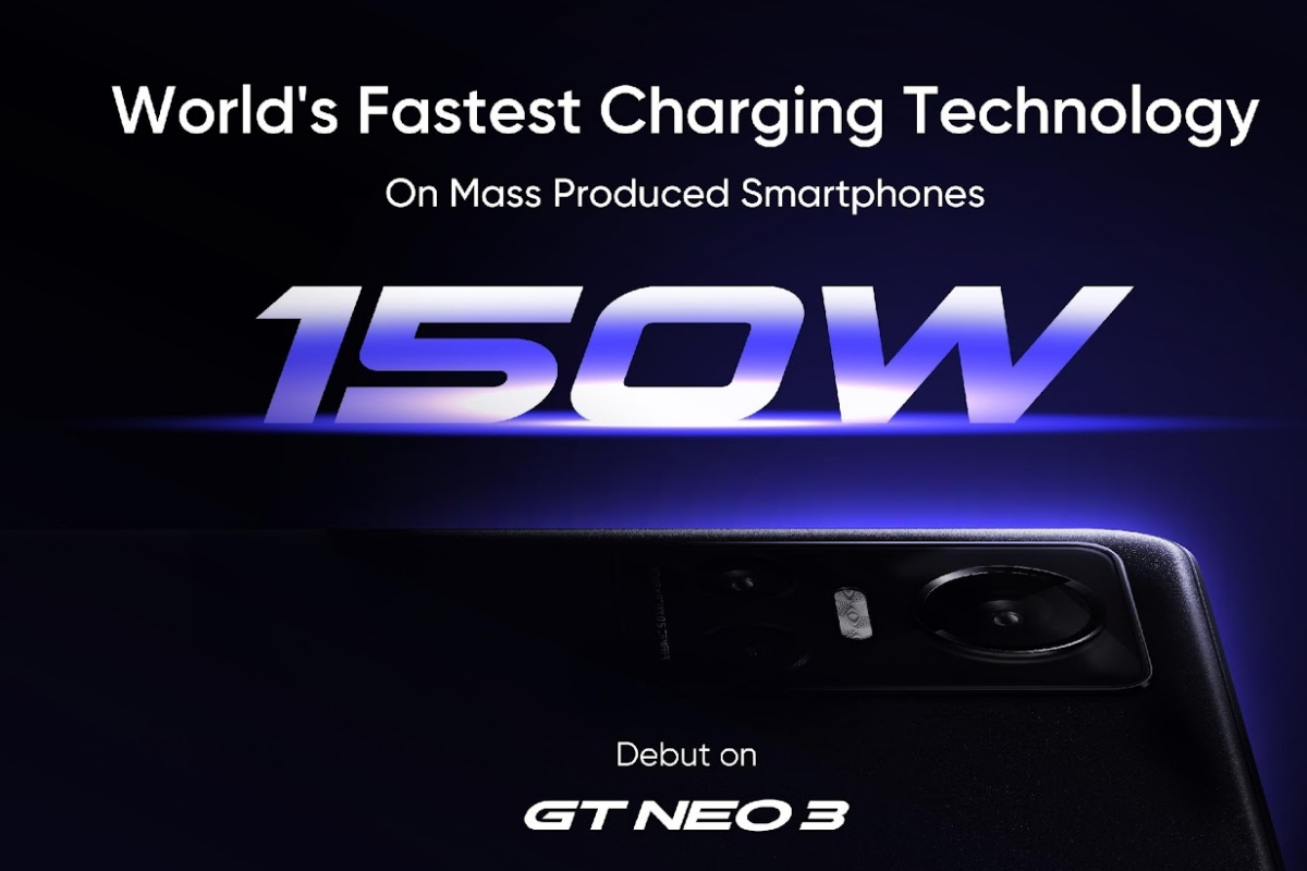 Công nghệ sạc nhanh 150W đầu tiên được tích hợp trên GT Neo 3