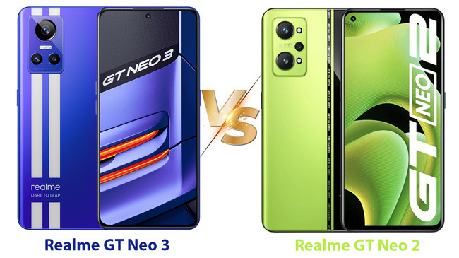 So sánh giữa Realme GT Neo 3 và Realme GT Neo 2